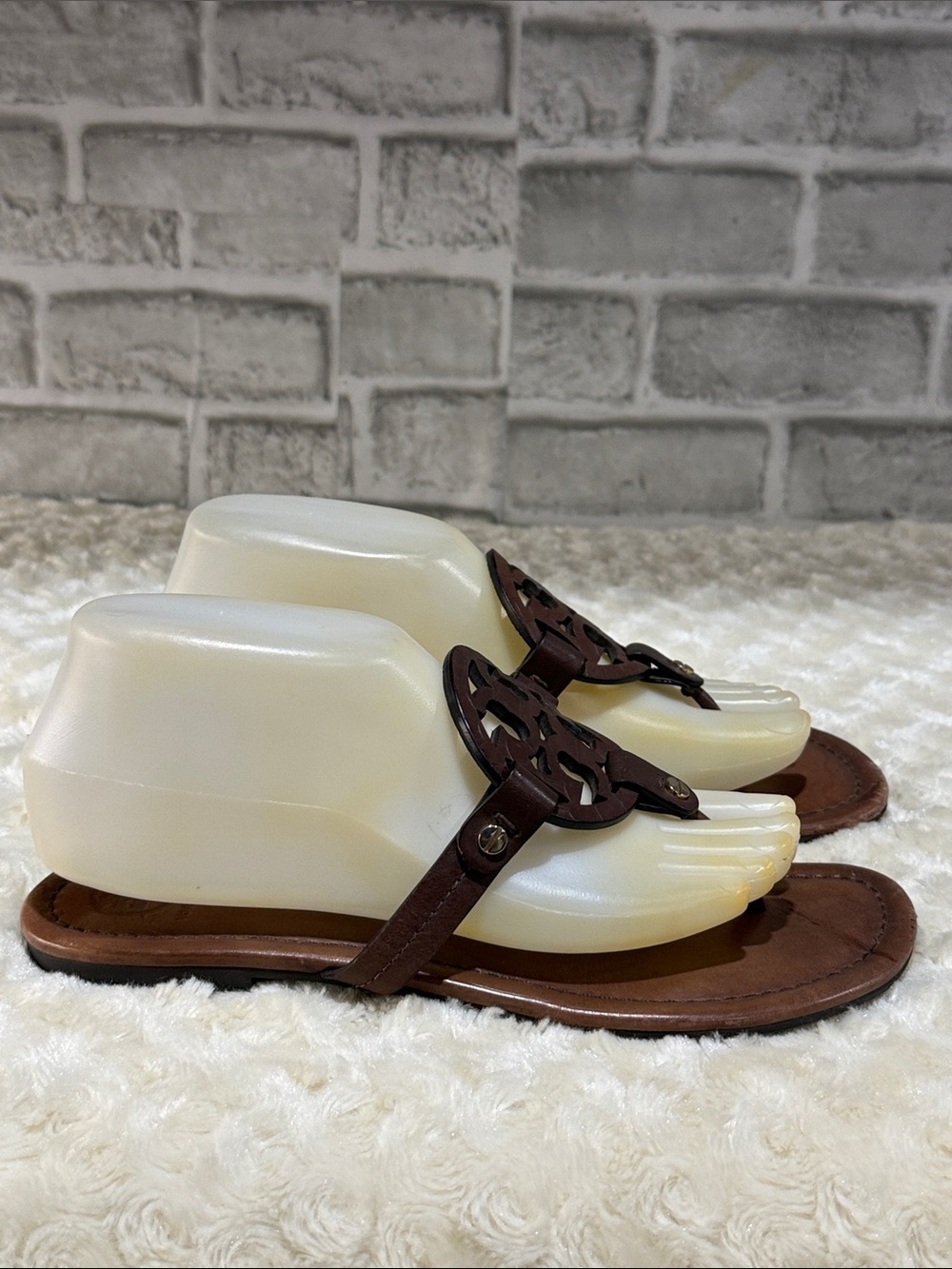 Tory Burch Miller Dark Brown sandals, sz 8 M